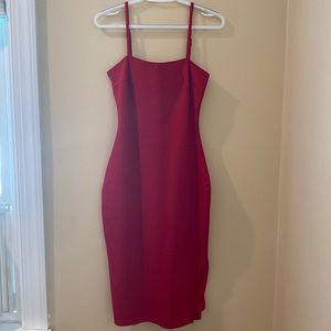 Lulu’s red cocktail dress